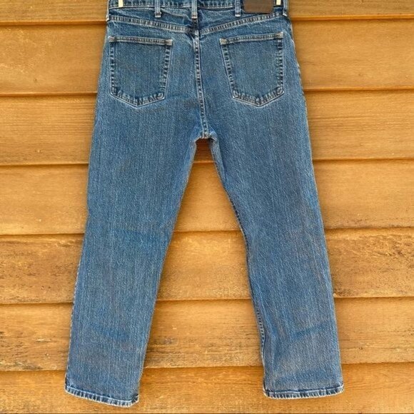 Vintage Wrangler Y2K Regular Fit Lightly Distressed and Faded Loose Fit Jeans - Picture 10 of 12